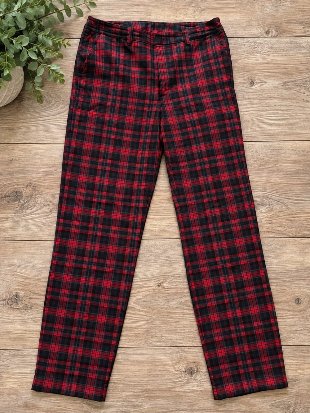 ❤️💙 Red & Blue Plaid Pants – Size 4 – by H&M